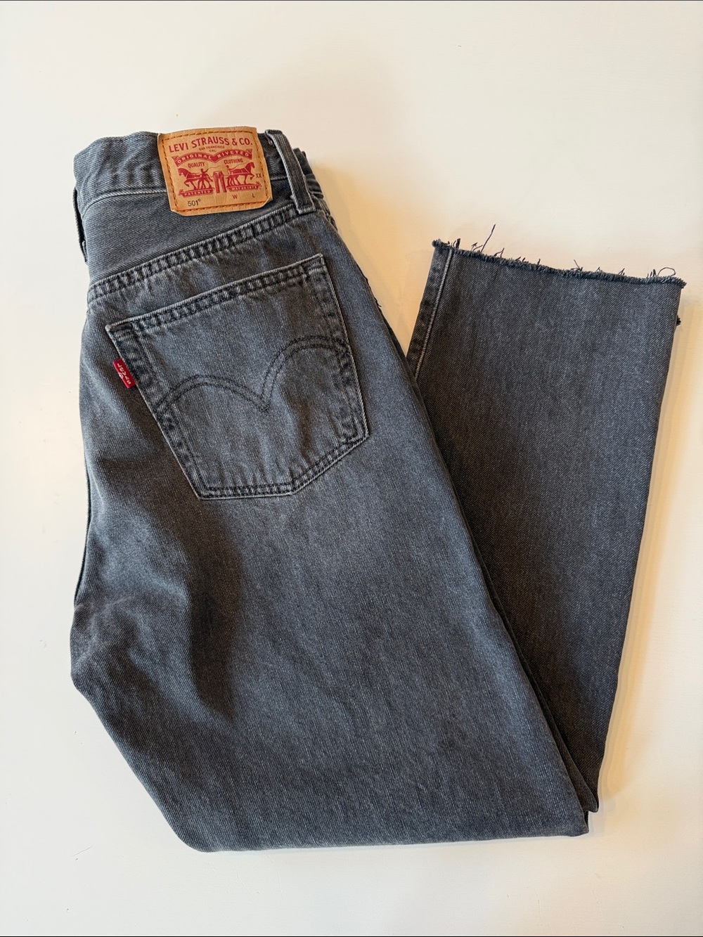 Levi's 501’S Women's Charcoal Ankle Crop Jeans